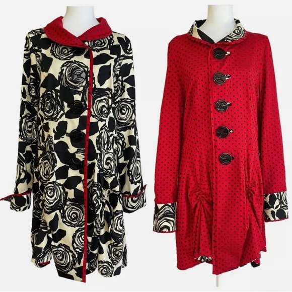 An Ren New York artistic topper reversible coat XS - Picture 2 of 15